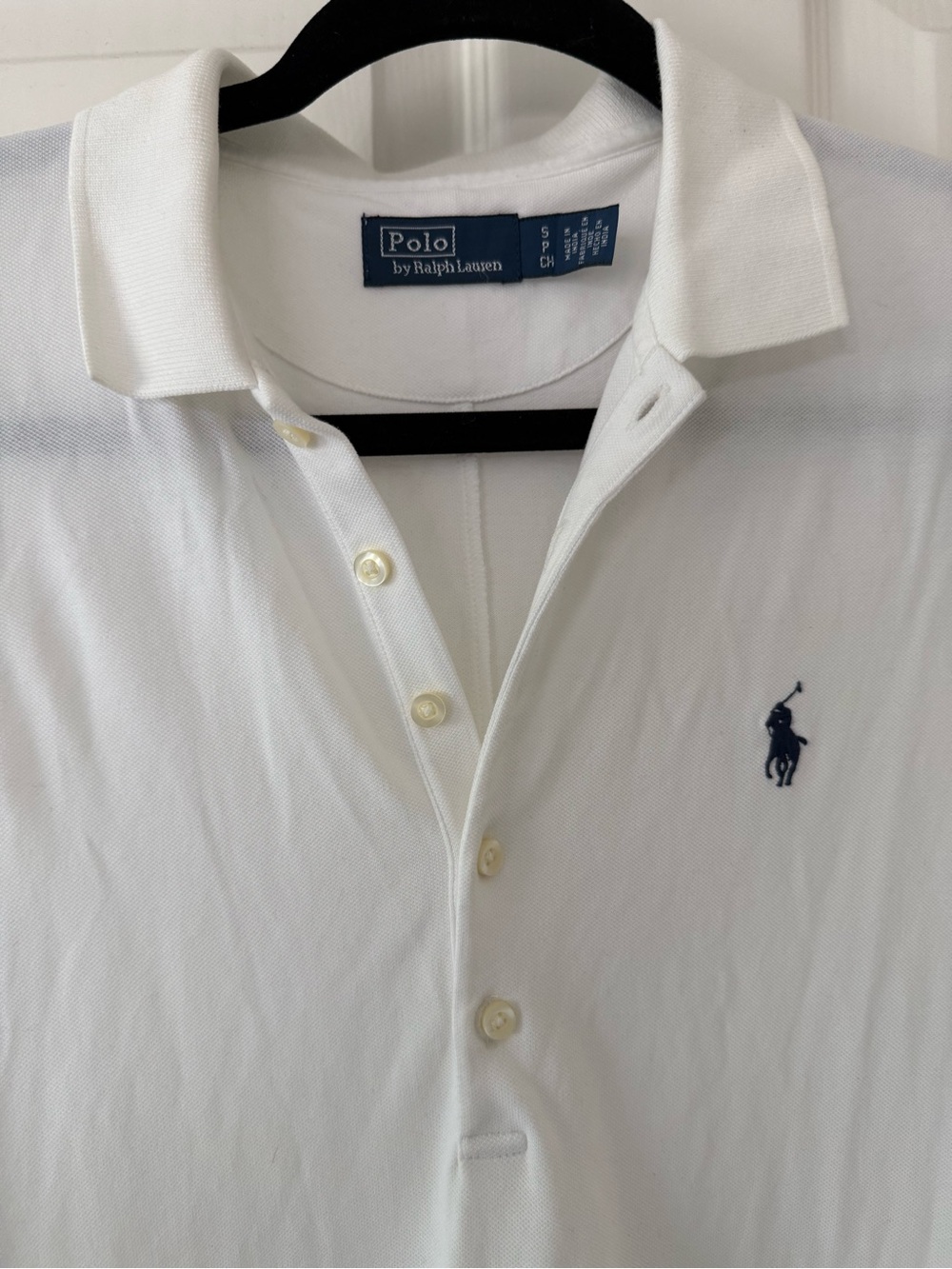 Polo Ralph Lauren Eyelet Detail Short Sleeve Stretch Cotton collared white Dress - Picture 12 of 15